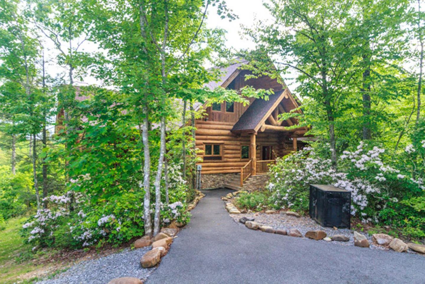 גטלינבורג Big Bear Ridge Lodge - Breathtaking Mountain Views And Private Forest Scenes In Amazing Large Log Cabin מראה חיצוני תמונה