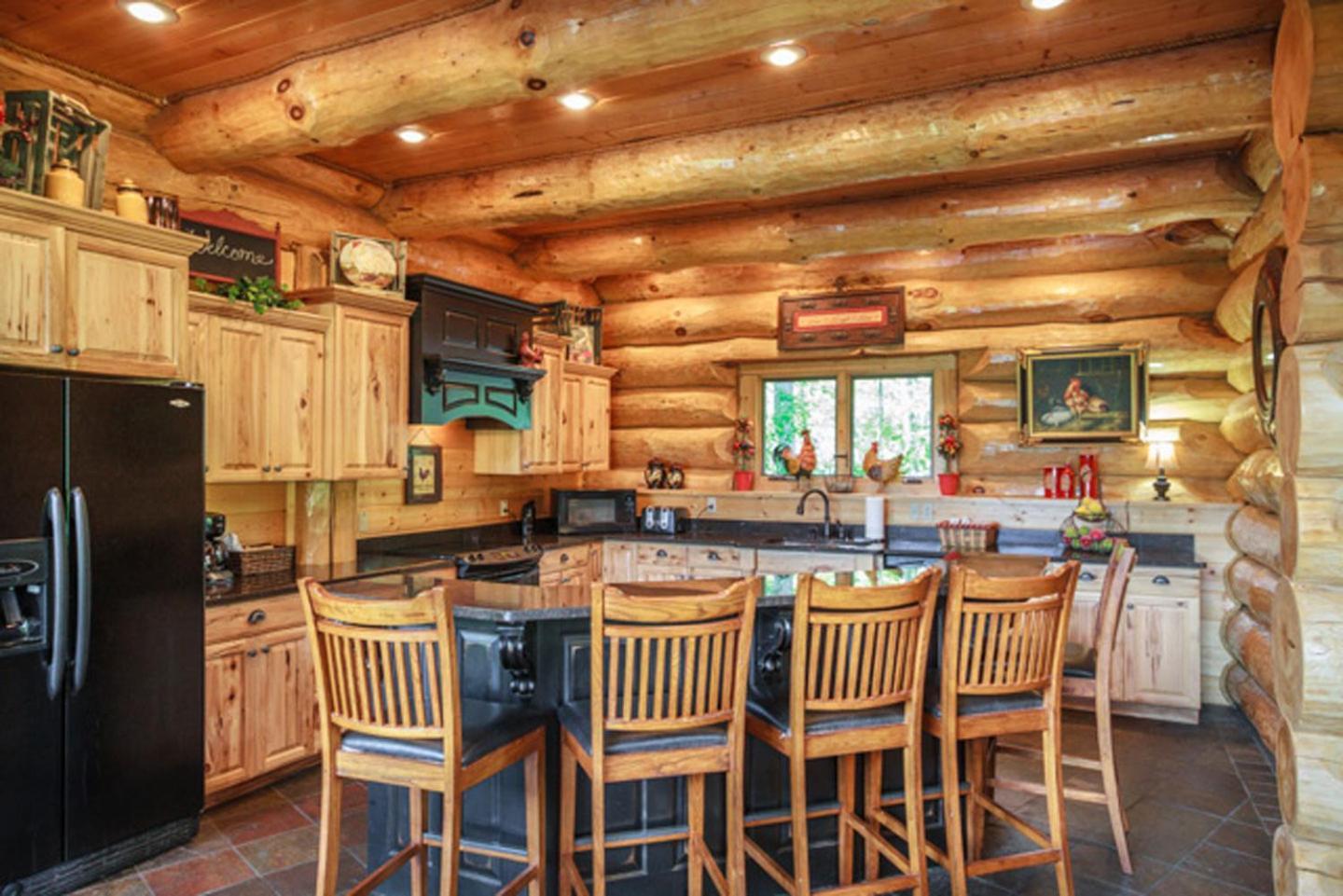 גטלינבורג Big Bear Ridge Lodge - Breathtaking Mountain Views And Private Forest Scenes In Amazing Large Log Cabin מראה חיצוני תמונה